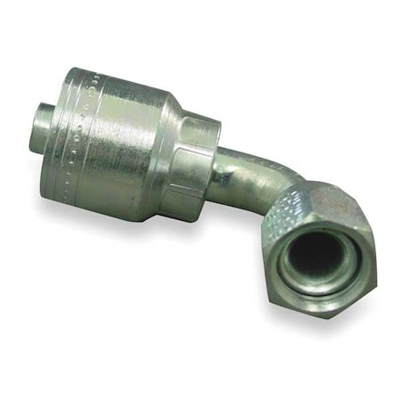 Crimp Fitting, 90 deg., 3/8