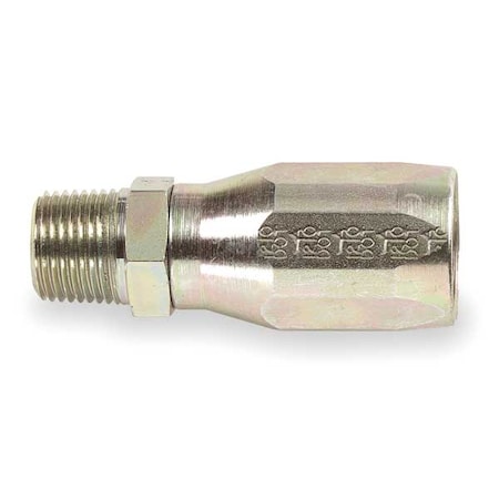 Hose Fitting, hyd, NPT, Straight, 3/8-18 MPN:4412-6-8S