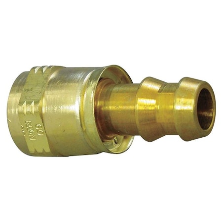 Hydraulic Hose Fitting, Brass, 3/4