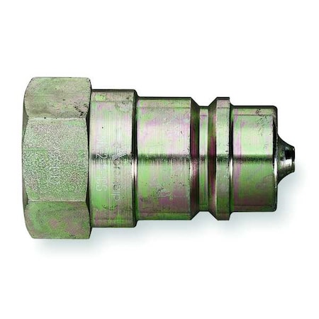 Hydraulic Quick Connect Hose Coupling, Steel Body, Sleeve Lock, 1/8