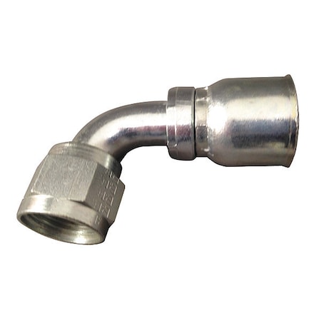Crimp Fitting, 90 deg., 3/8
