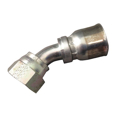 Crimp Fitting, 45 deg., 1/4
