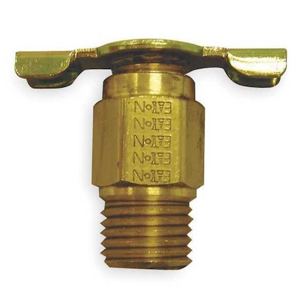 Drain Cock, Brass, MNPT, 3/8 In MPN:230