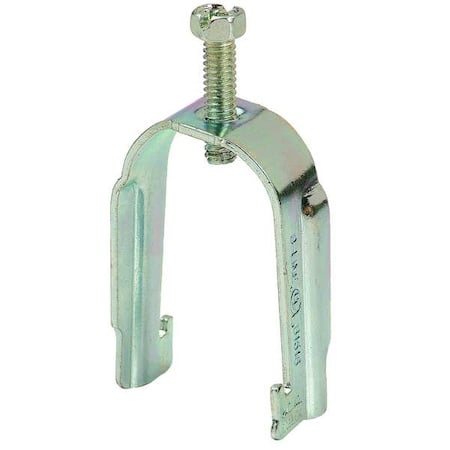 Clamp, Conduit; EMT; Strut Use, 1/2 in, Steel, Galvanized MPN:B1508