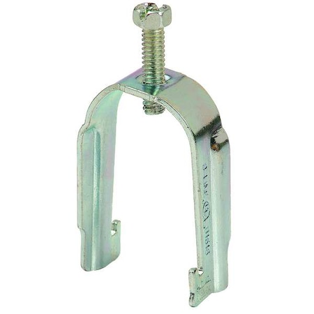 Clamp, Conduit; EMT; Strut Use, 1-1/4 in, Steel, Galvanized MPN:B1520
