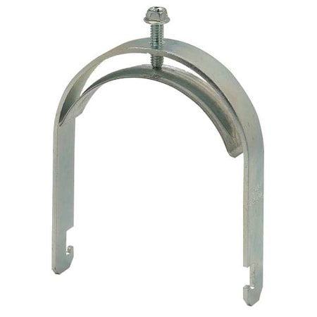 Clamp, Conduit; Strut Use, 4 in, Steel, Galvanized MPN:B1564S