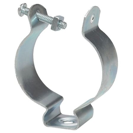 Clamp, Conduit; EMT; Pipe; Strut Use, 2 in, Steel, Zinc Plated MPN:BL1450