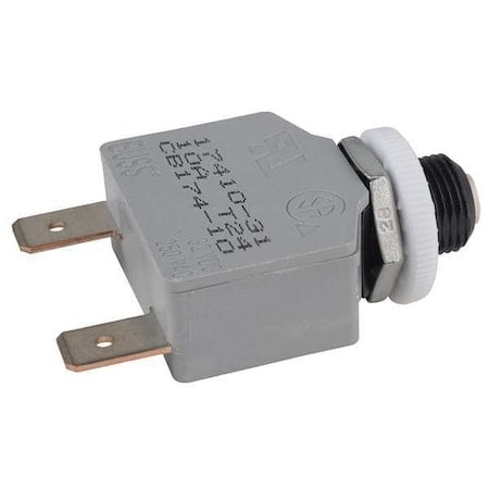 Panel Mount Circuit Breaker, 10 A, 32V DC MPN:CB174-10