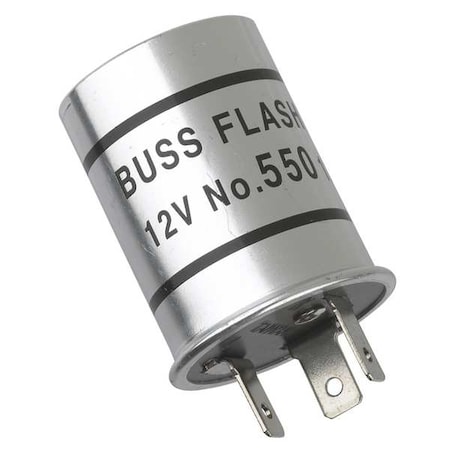 Automotive Flasher, 12V, Silver MPN:NO.550