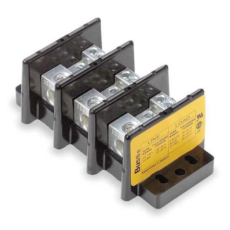 Power Distribution Block, Open, 3 Pole, 175 A Copper, 600 V AC/DC MPN:16021-3