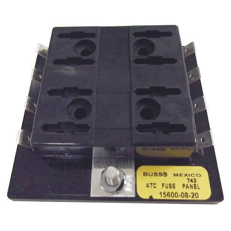 Fuse Panel, 0 to 30A Amp Range, 32V DC Volt Rating, 8 Poles, Quick Connect, Automotive Fuse Type MPN:15600-08-20