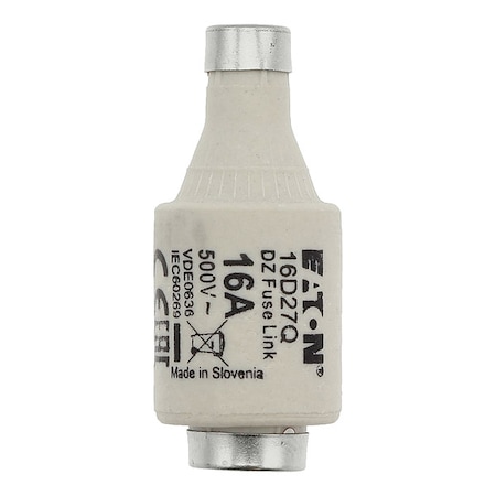 Ceramic Fuse, Fast-Acting, 16A, 500V AC, 50kA at 500V AC MPN:16D27Q