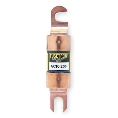 Forklift Limiter Fuse, ACK Series, 200A, Time-Delay, Not Rated, Bolt-On MPN:ACK-200