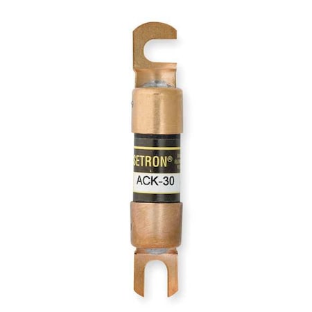 Forklift Limiter Fuse, ACK Series, 30A, Time-Delay, Not Rated, Bolt-On MPN:ACK-30