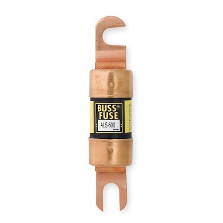 Limiter Fuse, ALS Series, 500A, Fast-Acting, Not Rated, Bolt-On MPN:ALS-500