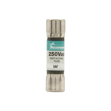 Midget Fuse, Fast-Acting, 6A, 250V AC, Non-Indicating, 10kA at 125V AC, 200A at 250V AC MPN:BAF-6