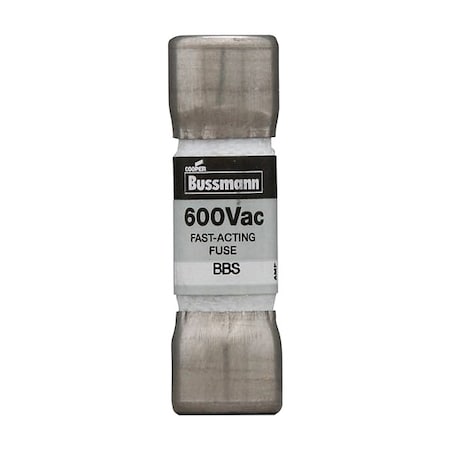 Midget Fuse, Fast-Acting, 1.60A, 600V AC, Non-Indicating, 10kA at 600V AC MPN:BBS-1-6/10