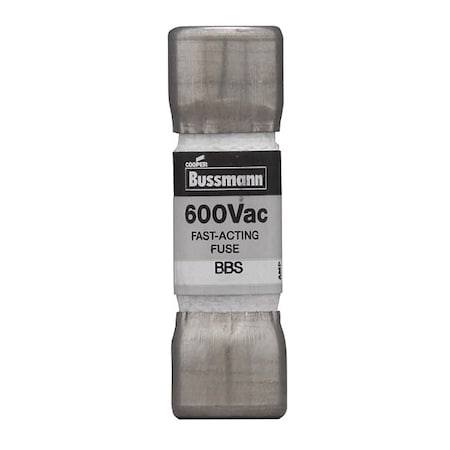 Midget Fuse, Fast-Acting, 5A, 600V AC, Non-Indicating, 10kA at 600V AC MPN:BBS-5