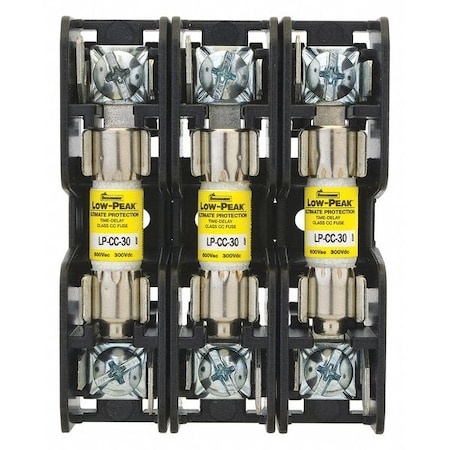 Open Fuse Block, CC UL Class, 600V AC/DC Volt Rating, 3 Poles, Quick Connect MPN:BCM603-3SQ