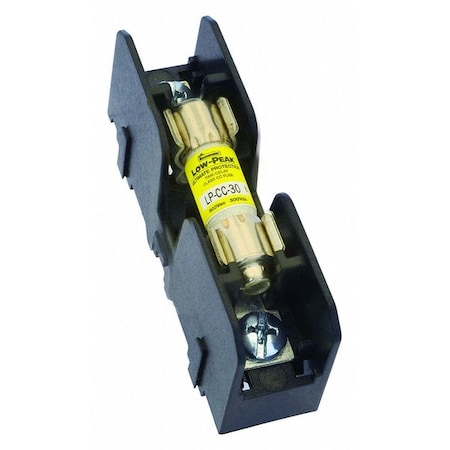 Open Fuse Block, 0 to 30A Amp Range, 600V AC/DC Volt Rating, 1 Poles, Box Lug MPN:BMM603-1C