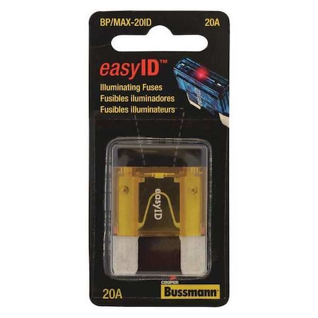 Automotive Fuse, MAX-ID Series, 20A, 32V DC, Indicating MPN:BP/MAX-20ID