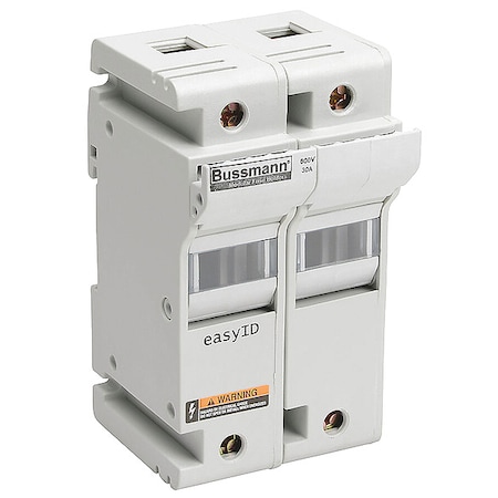Fuse Holder, J UL Class, 600V AC/DC Volt Rating, 2 Poles, Box Lug MPN:CH30J2