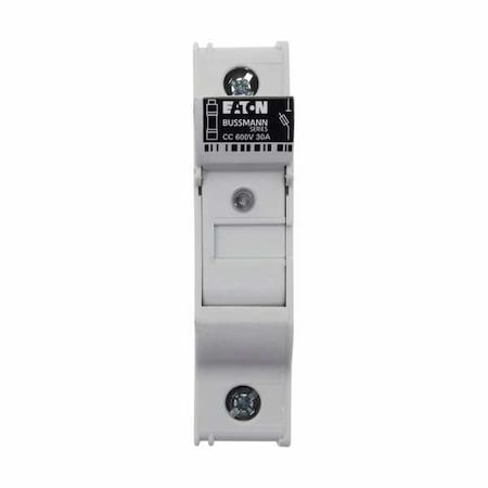 Fuse Holder, 0 to 30A Amp Range, 600V AC/DC Volt Rating, 1 Poles, Clamp/Spade Lug MPN:CHCC1DIU
