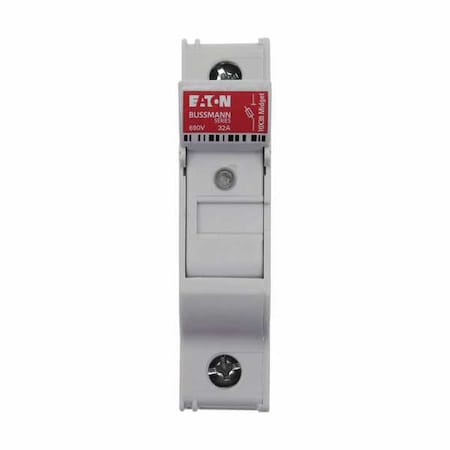Finger Safe Fuse Block, 0 to 30A Amp Range, 600V AC/DC Volt Rating, 1 Poles, Box Lug; Clamp MPN:CHM1DIU