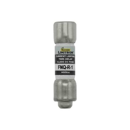 CC Class, Time-Delay, 1A, 600V AC, Non-Indicating MPN:FNQ-R-1