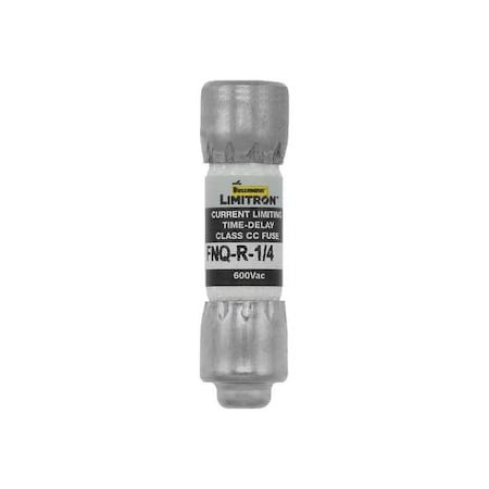 CC Class, Time-Delay, 0.25A, 600V AC, Non-Indicating MPN:FNQ-R-1/4