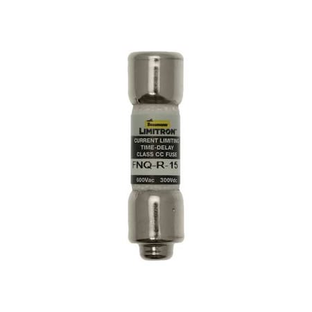 CC Class, Time-Delay, 15A, 600V AC, Non-Indicating MPN:FNQ-R-15