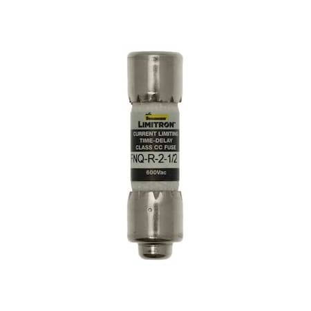 CC Class, Time-Delay, 2.5A, 600V AC, Non-Indicating MPN:FNQ-R-2-1/2