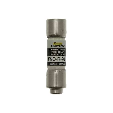 CC Class, Time-Delay, 20A, 600V AC, Non-Indicating MPN:FNQ-R-20