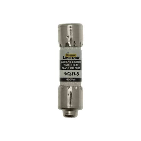 CC Class, Time-Delay, 5A, 600V AC, Non-Indicating MPN:FNQ-R-5