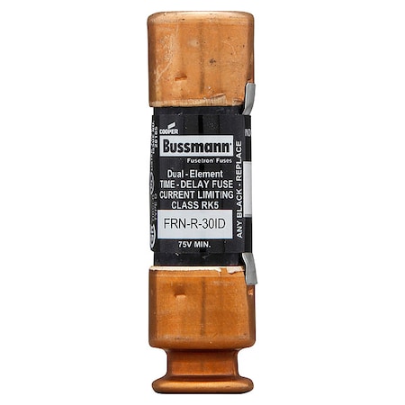 UL Class Fuse, RK5 Class, Time-Delay, 30A, 250V AC, Indicating MPN:FRN-R-30ID