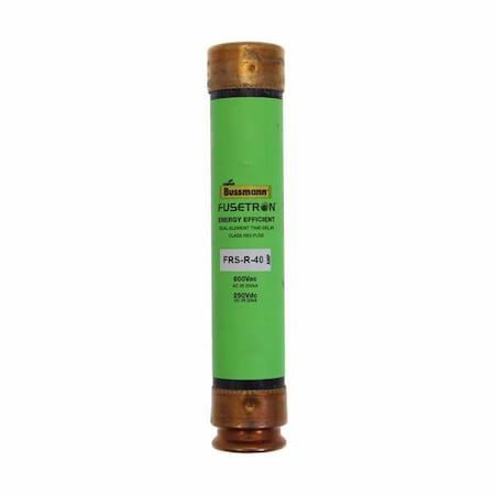 UL Class Fuse, RK5 Class, Time-Delay, 40A, 600V AC, Non-Indicating MPN:FRS-R-40