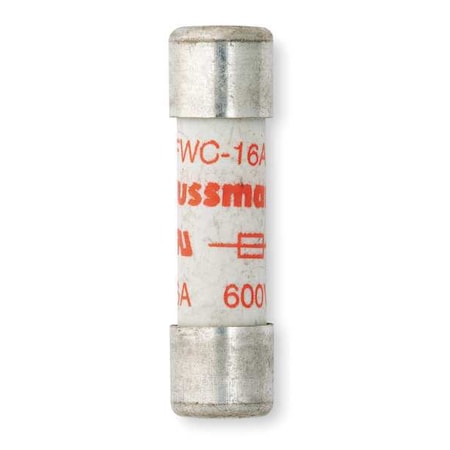 Semiconductor Fuse, 16A, Fast-Acting, 600V AC, Cylindrical MPN:FWC-16A10F