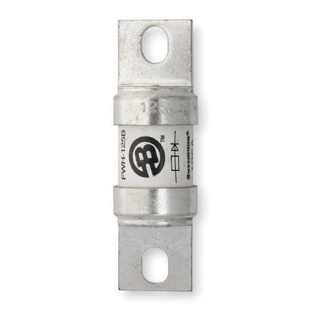 Semiconductor Fuse, 125A, Fast-Acting, 500V AC, Bolt-On MPN:FWH-125A