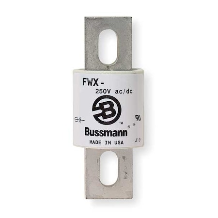 Semiconductor Fuse, FWX-A Series, 300A, Fast-Acting, 250V AC, Bolt-On MPN:FWX-300A