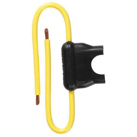 Fuse Holder, 0 to 20A Amp Range, 32V DC Volt Rating, 1 Poles, Wire Leads MPN:HHC