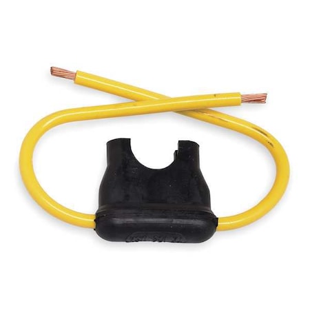 Fuse Holder, 0 to 30A Amp Range, 32V DC Volt Rating, 1 Poles, Wire Leads MPN:HHD