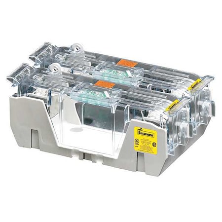 Open Fuse Block, H; K5 UL Class, 250V AC/DC Volt Rating, 2 Poles, Box Lug MPN:HM25200-2CR