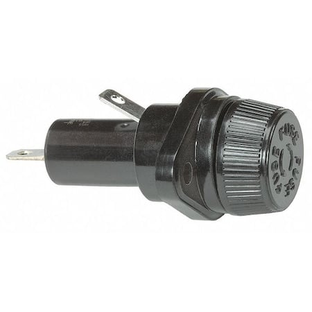 Fuse Holder, 0 to 15A Amp Range, 600V AC Volt Rating, 1 Poles, Quick Connect MPN:HPS-EE