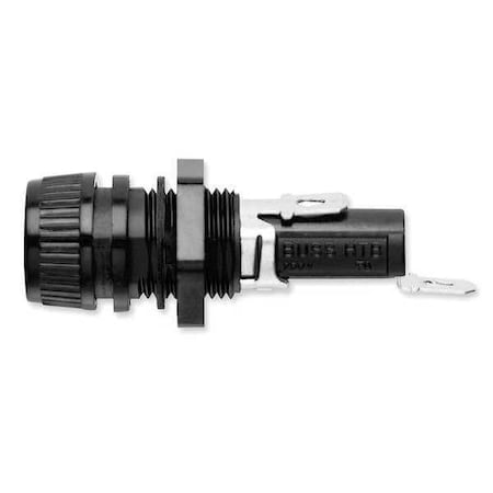 Fuse Holder, 0 to 16A Amp Range, 250V AC/DC Volt Rating, 1 Poles, Quick Connect MPN:HTB-22M-R