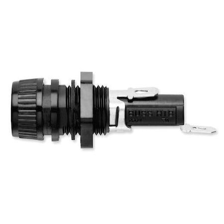 Fuse Holder, 0 to 20A Amp Range, 250V AC/DC Volt Rating, 1 Poles, Quick Connect MPN:HTB-66I-R