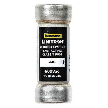 UL Class Fuse, T Class, Fast-Acting, 1A, 600V AC, Non-Indicating MPN:JJS-1