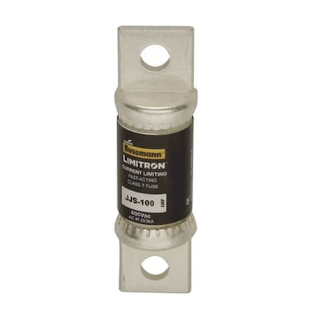 UL Class Fuse, T Class, Fast-Acting, 100A, 600V AC, Non-Indicating MPN:JJS-100