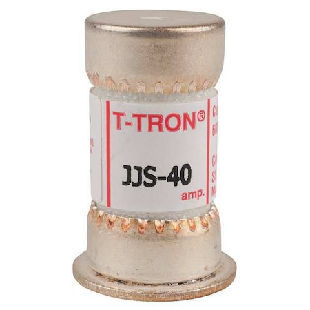 UL Class Fuse, T Class, Fast-Acting, 40A, 600V AC, Non-Indicating MPN:JJS-40