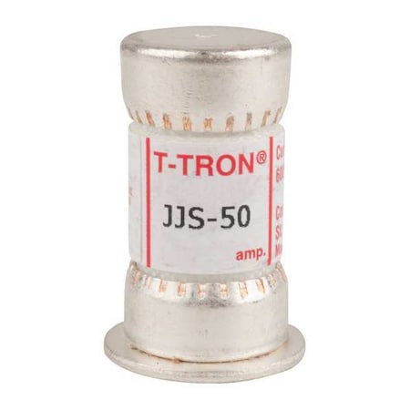 UL Class Fuse, T Class, Fast-Acting, 50A, 600V AC, Non-Indicating MPN:JJS-50