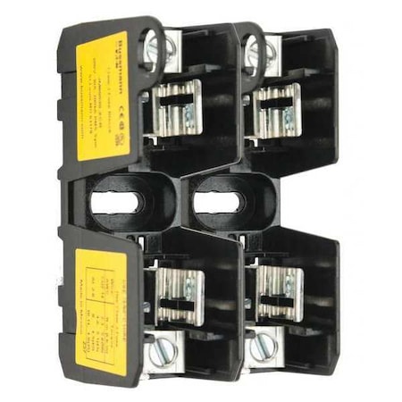 Open Fuse Block, J UL Class, 600V AC/DC Volt Rating, 2 Poles, Box Lug MPN:JM60030-2CR